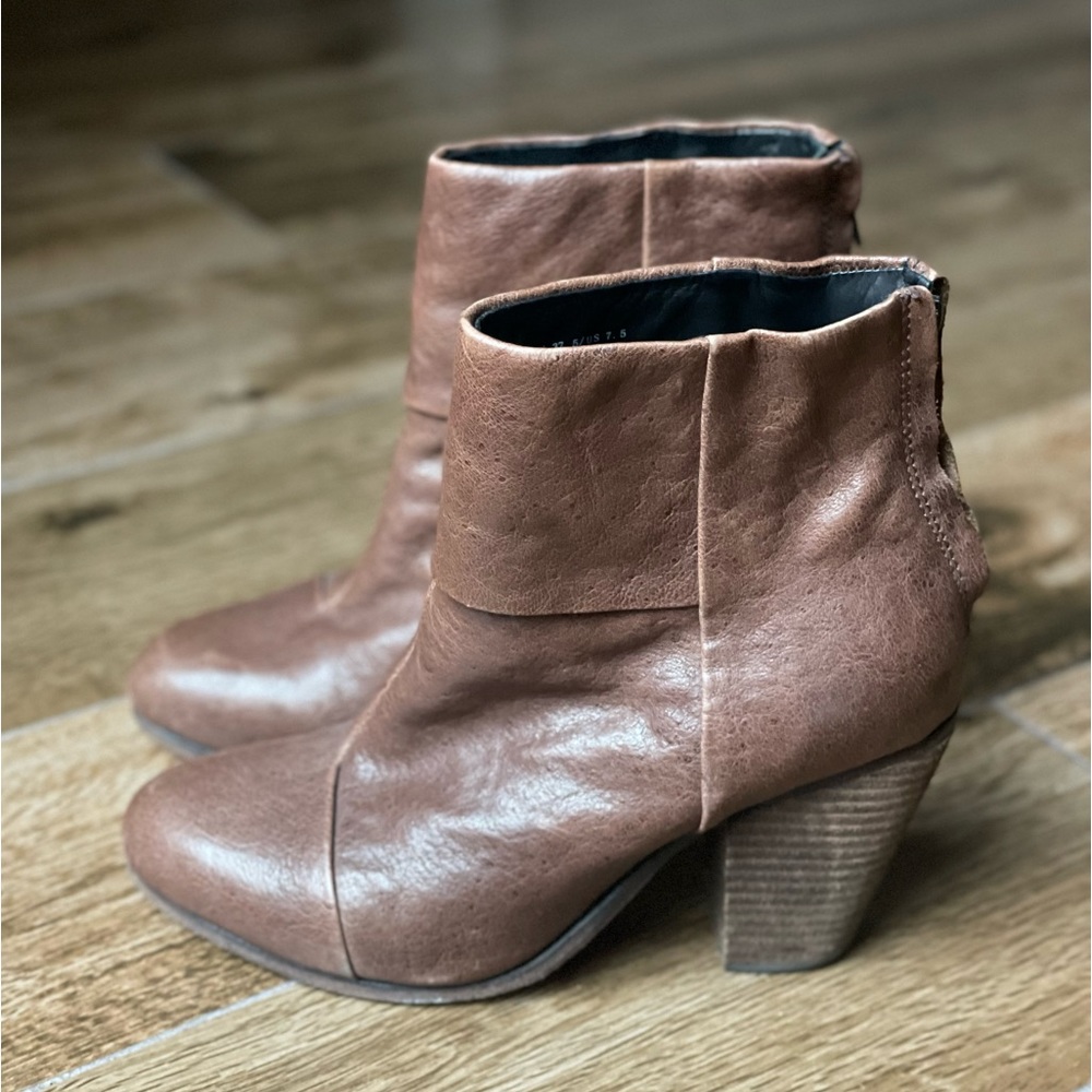 Rag & Bone Classic Newbury Leather Booties 37.5
